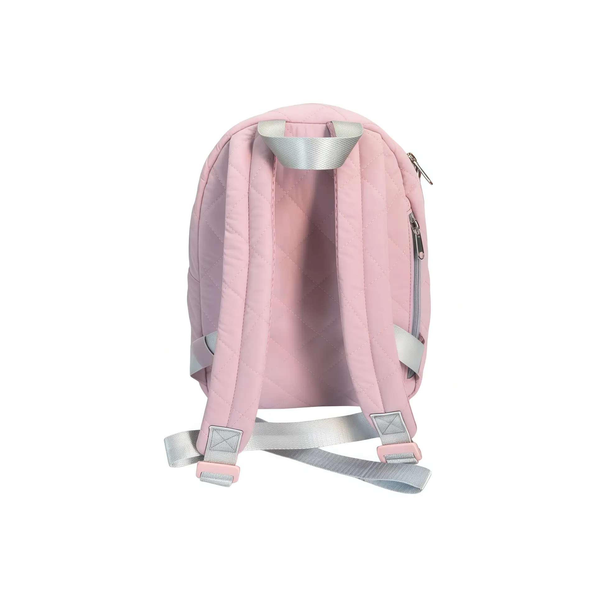 pink quilted backpack