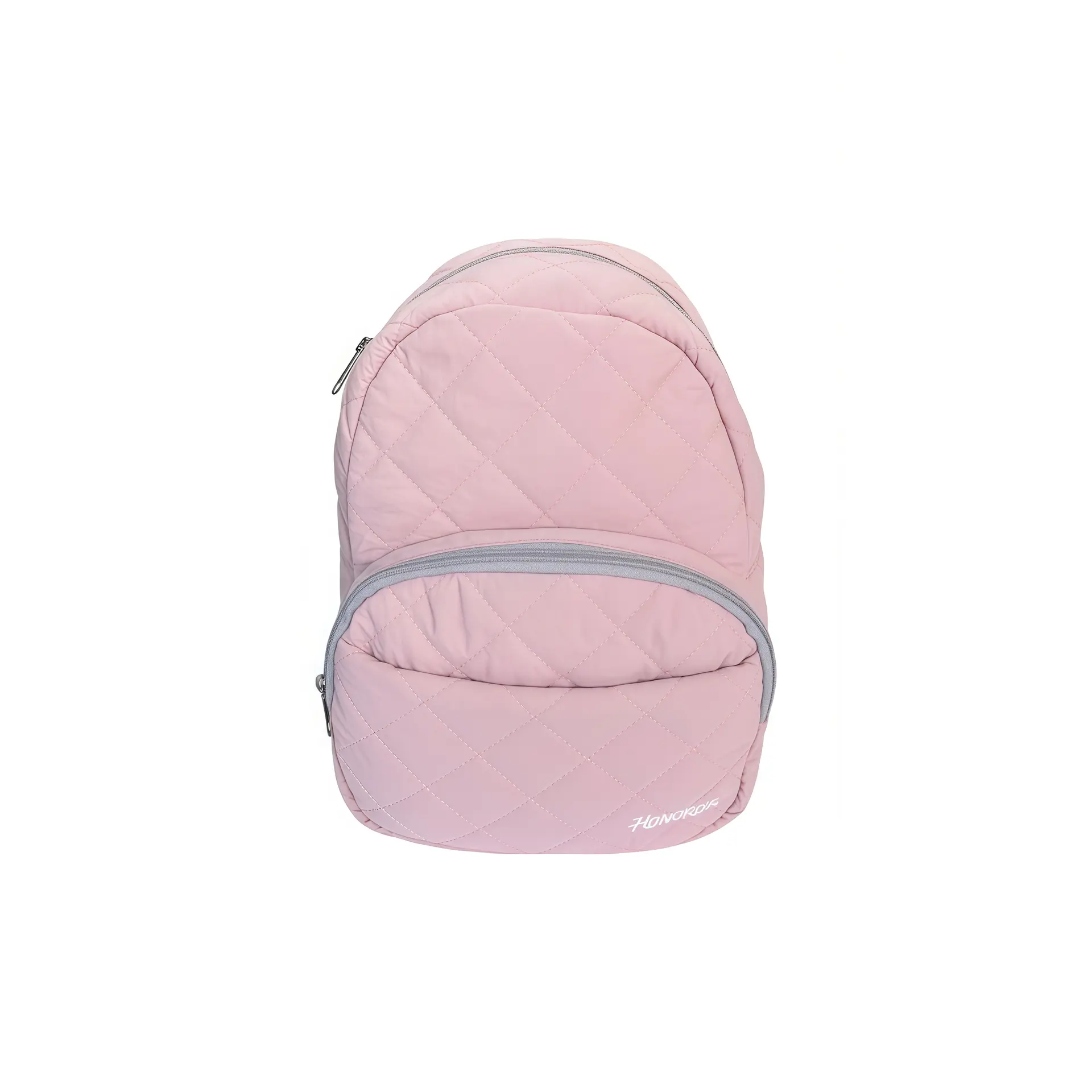 pink quilted backpack