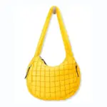 Quilted Puffy Handbag yellow