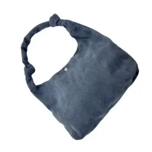 Navy Blue Casual Corduroy Crossbody Bag