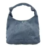 Navy Blue Casual Corduroy Crossbody Bag 01