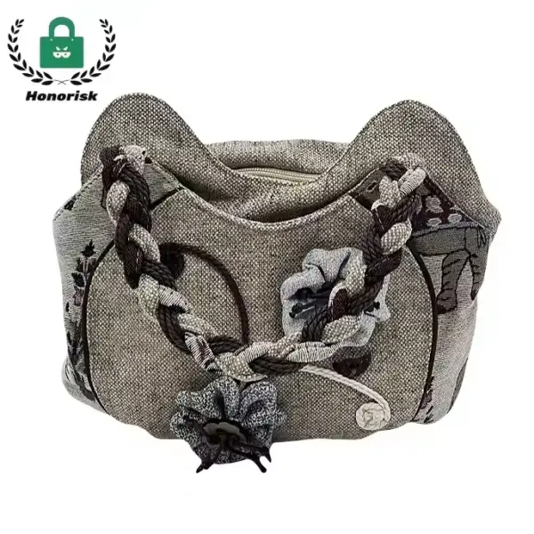 New Design Fashion Canvas Tote with Embroidery 05