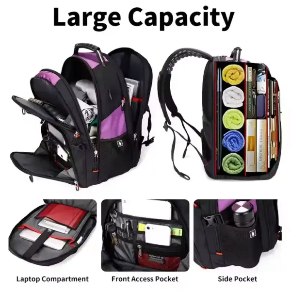 Multi-Compartment Oxford Commuter Backpack-1