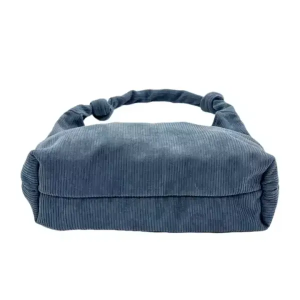 Navy Blue Casual Corduroy Crossbody Bag 02