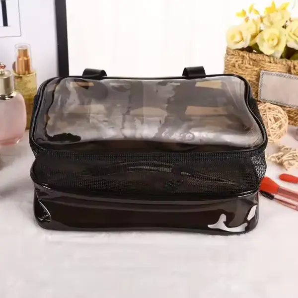 Black Transparent Toiletry Bag 001