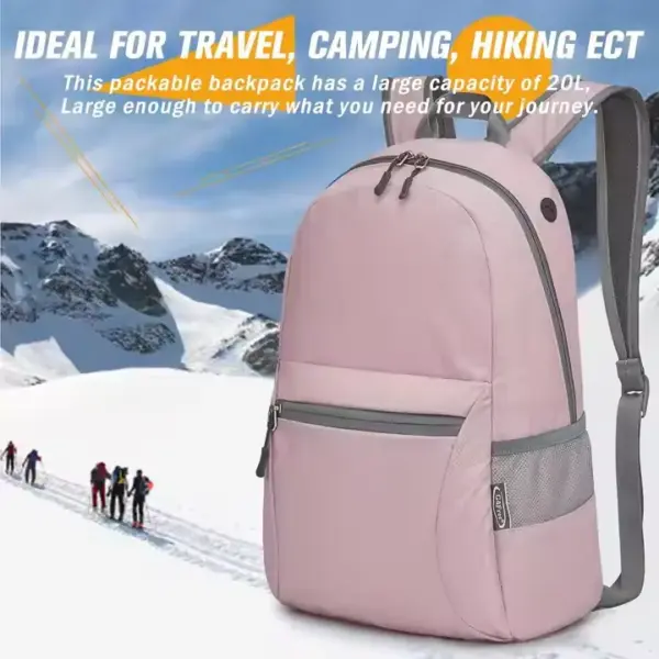 Outdoor Waterproof Foldable Oxford Backpack-2