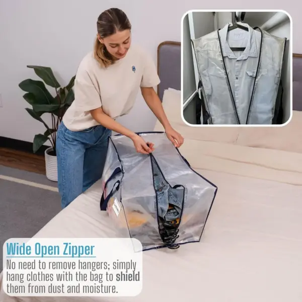 Large Transparent Garment Storage Bag 003