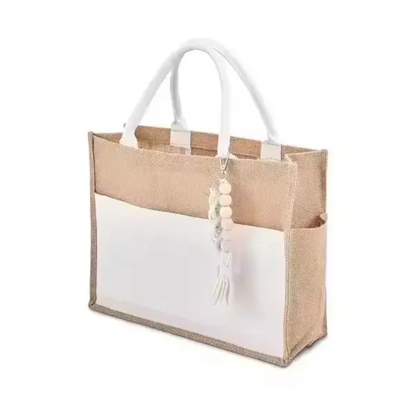 Large Capacity Jute Shopping Tote 01