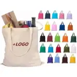 Custom Logo Canvas Tote Bag
