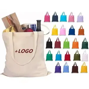 Custom Logo Canvas Tote Bag
