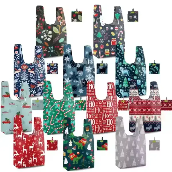 Foldable & Washable Polyester Shopping Tote 003