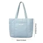 Blue Puffed Casual Handbag for Women 04