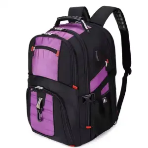 Multi-Compartment Oxford Commuter Backpack