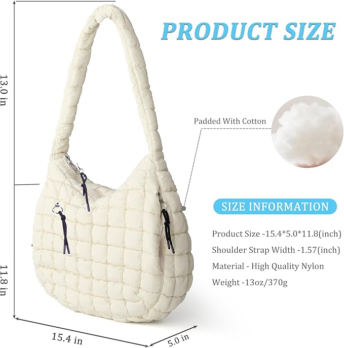 stylish puffed tote