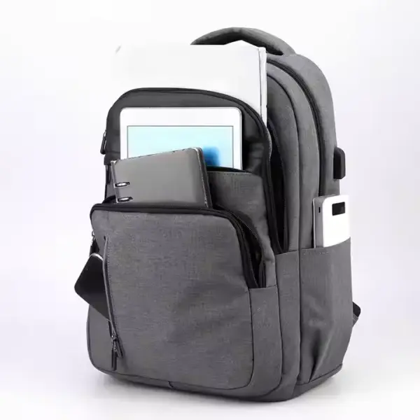 Multi-Compartment Business Laptop Backpack-4