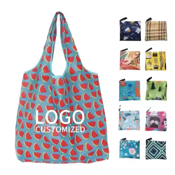 Foldable & Washable Polyester Shopping Tote 001