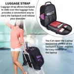 Multi-Compartment Oxford Commuter Backpack-2