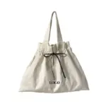 Minimalist Canvas Drawstring Tote for Women
