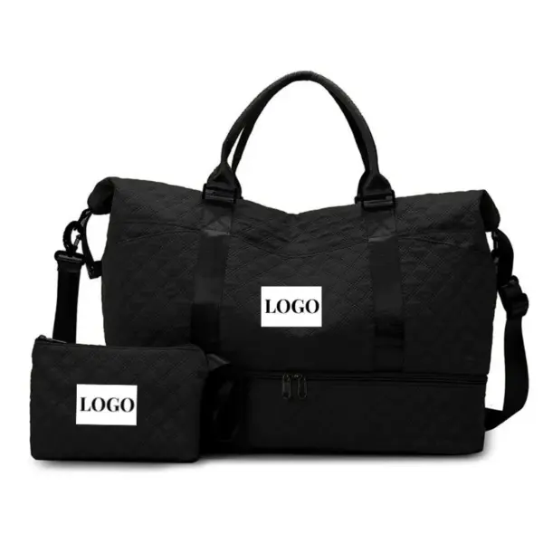 Business Travel Large-Capacity Tote with Detachable Pouch