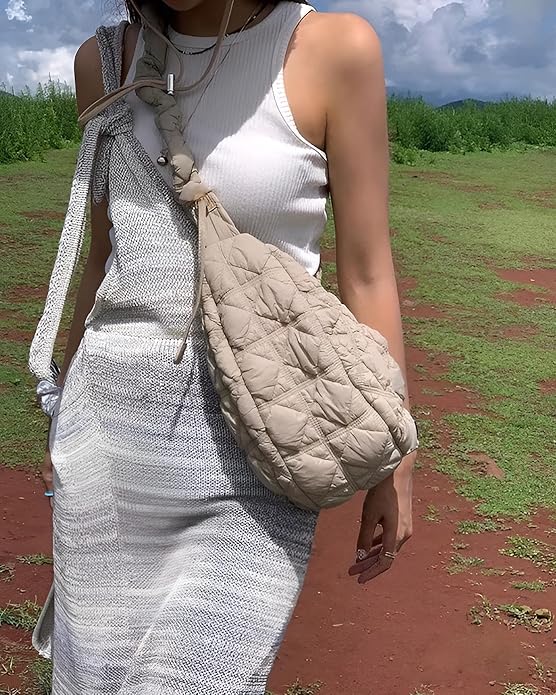 Puffy Quilted Crossbody Bag 001