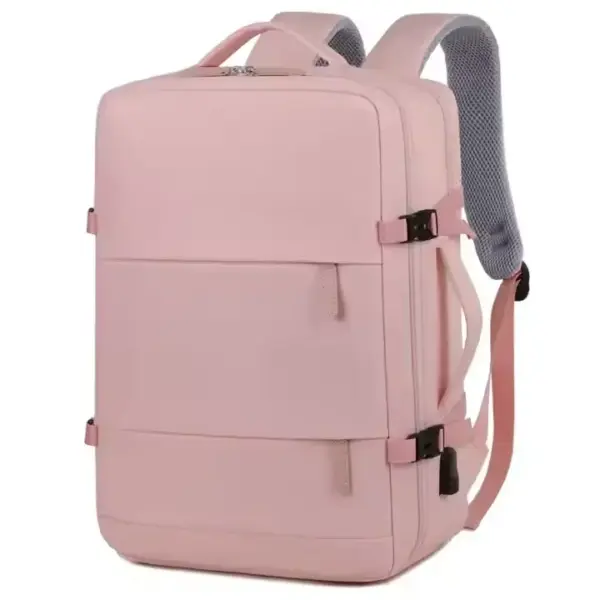 Waterproof Business Travel Laptop Backpack with USB Charging-1