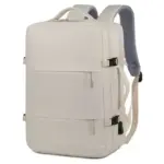 Waterproof Business Travel Laptop Backpack with USB Charging-3