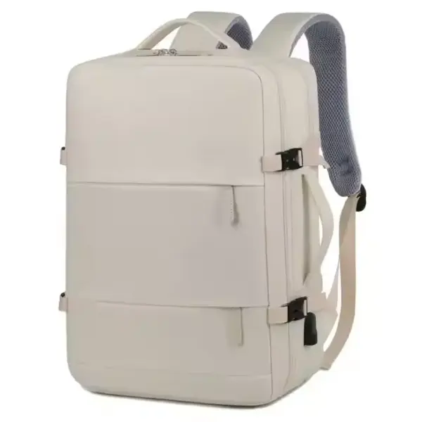 Waterproof Business Travel Laptop Backpack with USB Charging-3