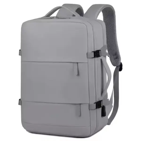 Waterproof Business Travel Laptop Backpack with USB Charging-2