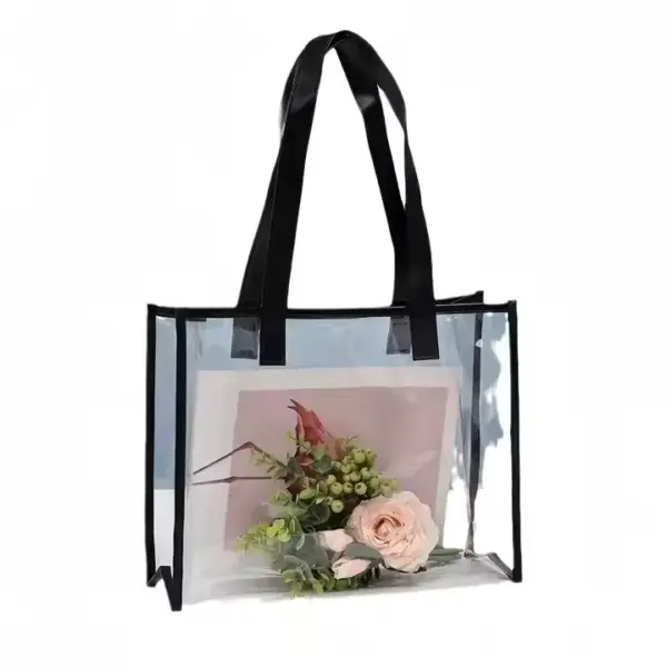 Waterproof PVC Transparent Shopping Tote
