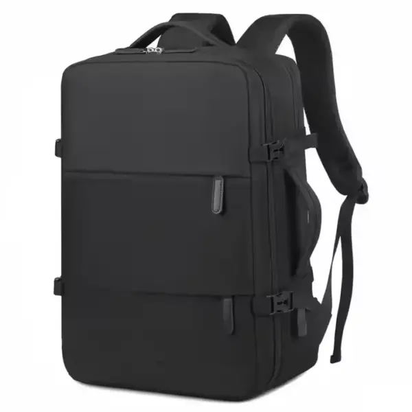Waterproof Business Travel Laptop Backpack with USB Charging-4