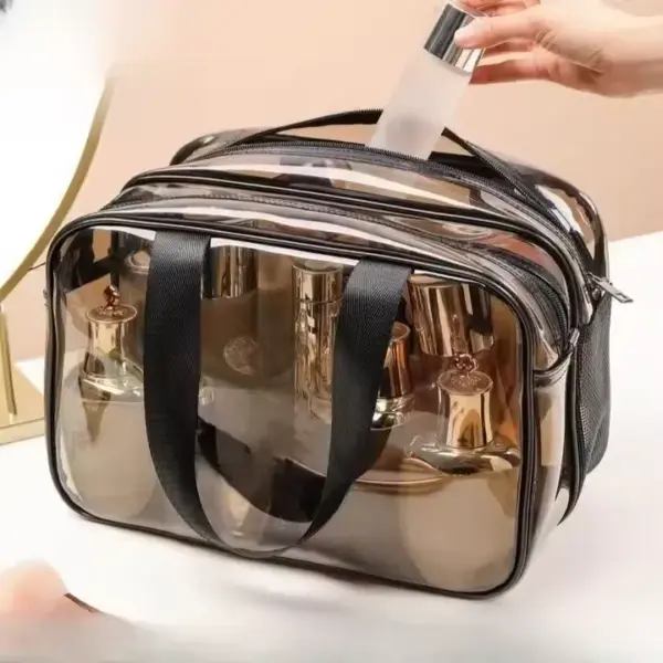 Black Transparent Toiletry Bag 005