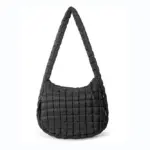 Quilted Puffy Handbag black