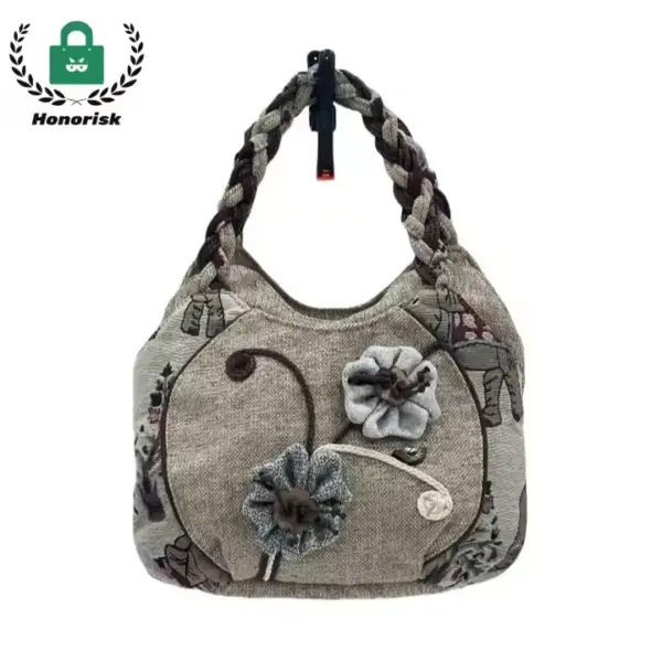 New Design Fashion Canvas Tote with Embroidery 01
