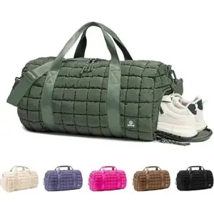 Puffy Quilted Travel Tote 03