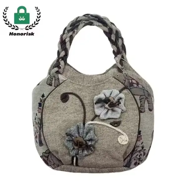 New Design Fashion Canvas Tote with Embroidery