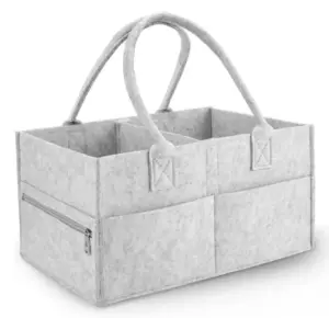 Multi-Compartment Felt Storage Tote