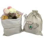 Cotton Bread Drawstring Shopping Bag