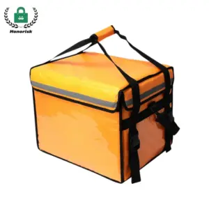 Insulated Waterproof Food Delivery Bag with Handles & Strap