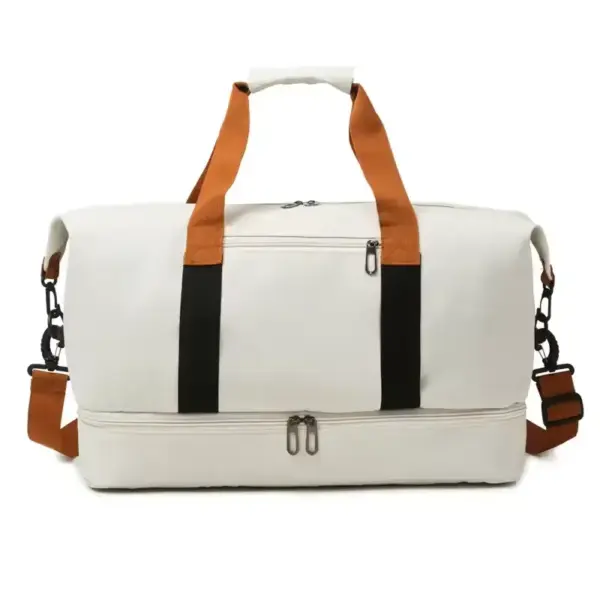 White Fashion Waterproof Oxford Travel Bag