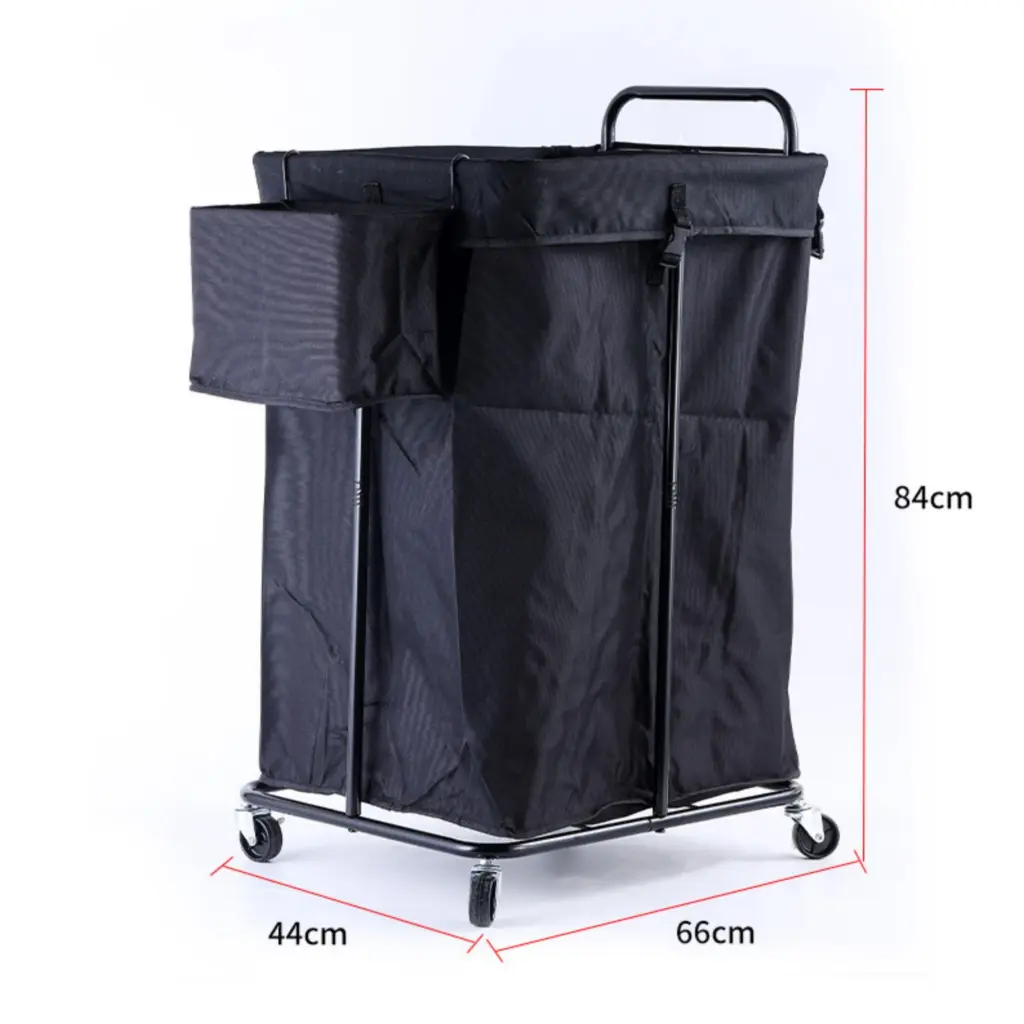 Hotel-Style Wheeled Laundry Hamper 01