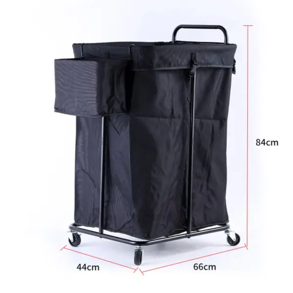 Hotel-Style Wheeled Laundry Hamper 01