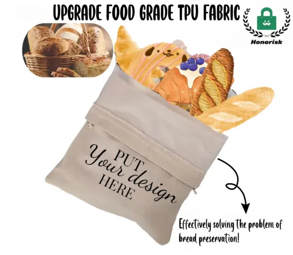 Cotton Bread Drawstring Shopping Bag 002