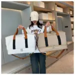 White Fashion Waterproof Oxford Travel Bag 001