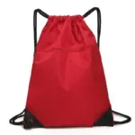 Basketball Court Waterproof Polyester Drawstring Backpack Custom 003