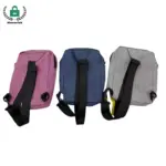 Zippered Canvas Waist Pack / Crossbody Bag 04