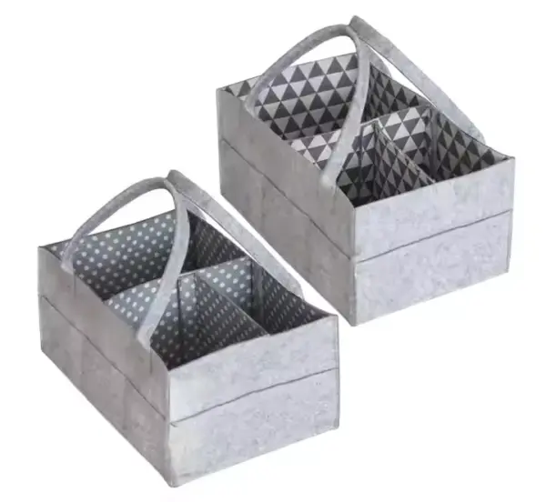 Multi-Compartment Felt Storage Tote 003