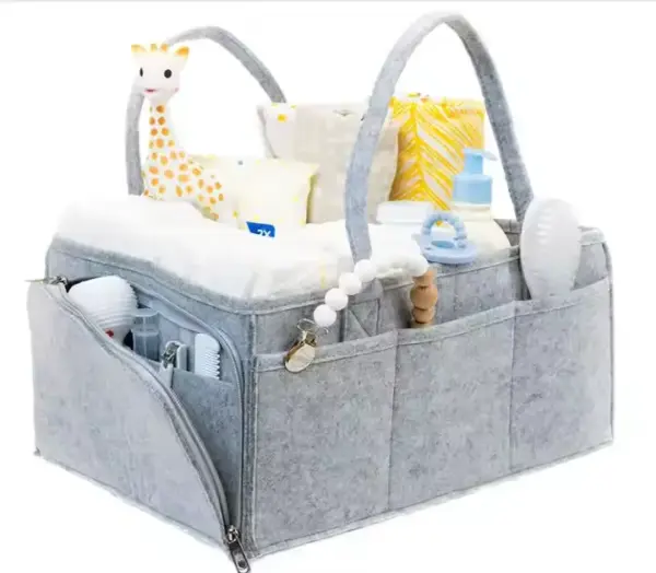 Multi-Compartment Felt Storage Tote 004