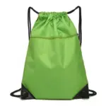 Basketball Court Waterproof Polyester Drawstring Backpack Custom 005