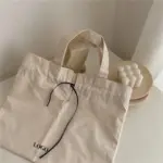 Minimalist Canvas Drawstring Tote for Women 005
