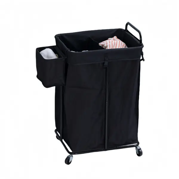 Hotel-Style Wheeled Laundry Hamper 06